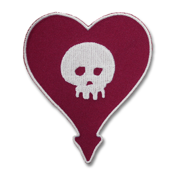 IMAGE | Embroidered Heartskull Patch